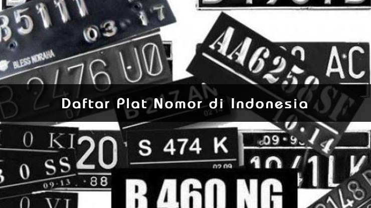 Daftar Plat Nomor Indonesia