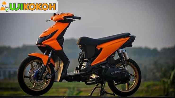 Honda Beat Karbu Balap Orange